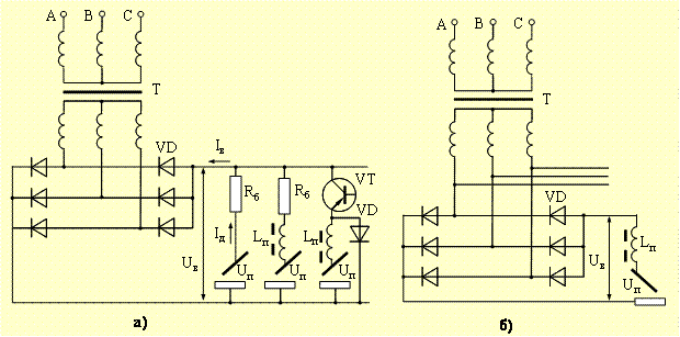 КАК ПОЛУЧАЮТ ПАДАЮЩУЮ ВНЕШНЮЮ ХАРАКТЕРИСТИКУ НА КАЖДОМ СВАРОЧНОМ ПОСТУ ПРИ ИХ ПИТАНИИ ОТ ВЫПРЯМИТЕЛЯ