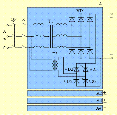 КАК ПОЛУЧАЮТ ПАДАЮЩУЮ ВНЕШНЮЮ ХАРАКТЕРИСТИКУ НА КАЖДОМ СВАРОЧНОМ ПОСТУ ПРИ ИХ ПИТАНИИ ОТ ВЫПРЯМИТЕЛЯ